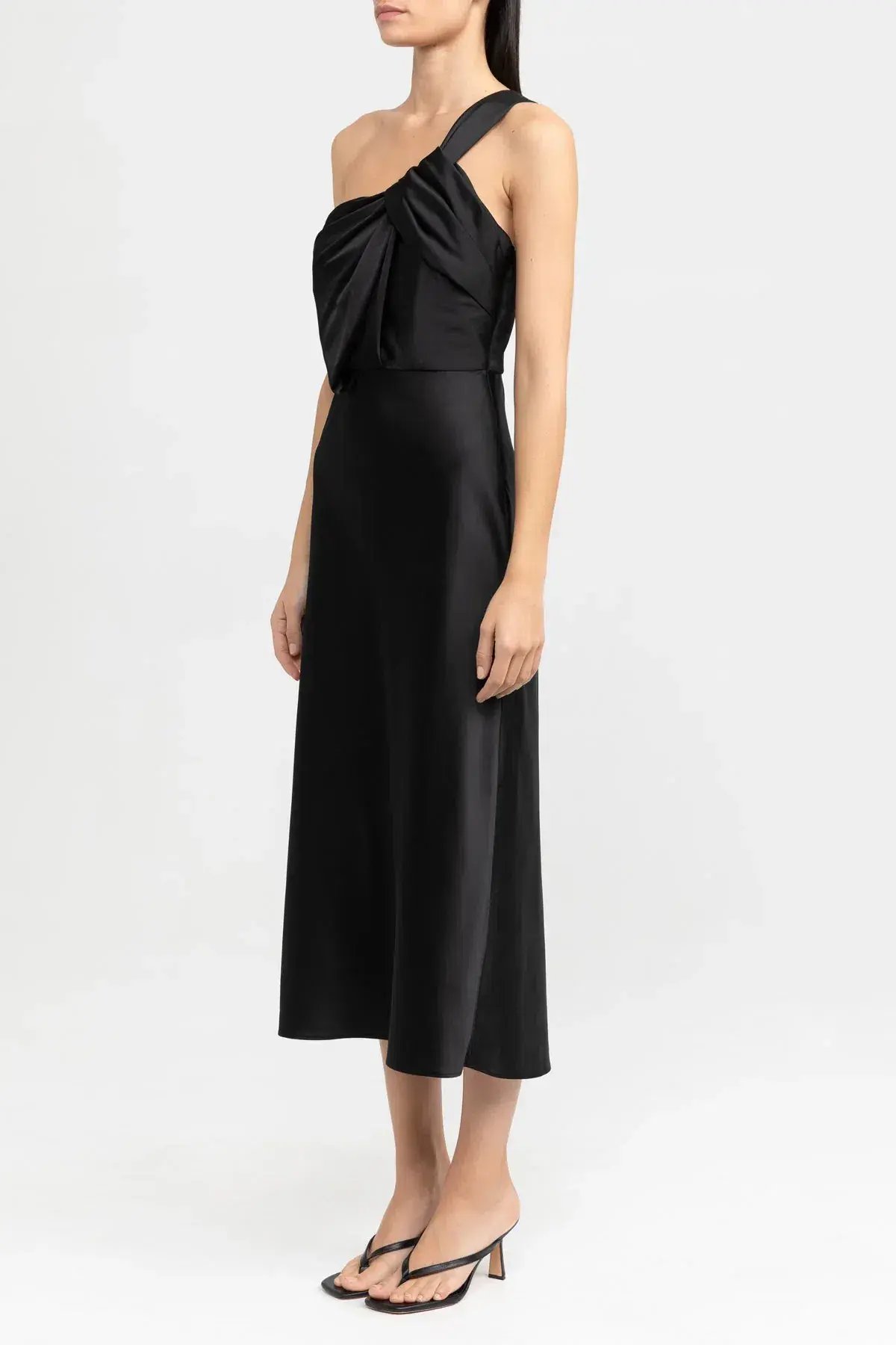 Significant Other Macy Midi Dress Black Size 10 photo 4