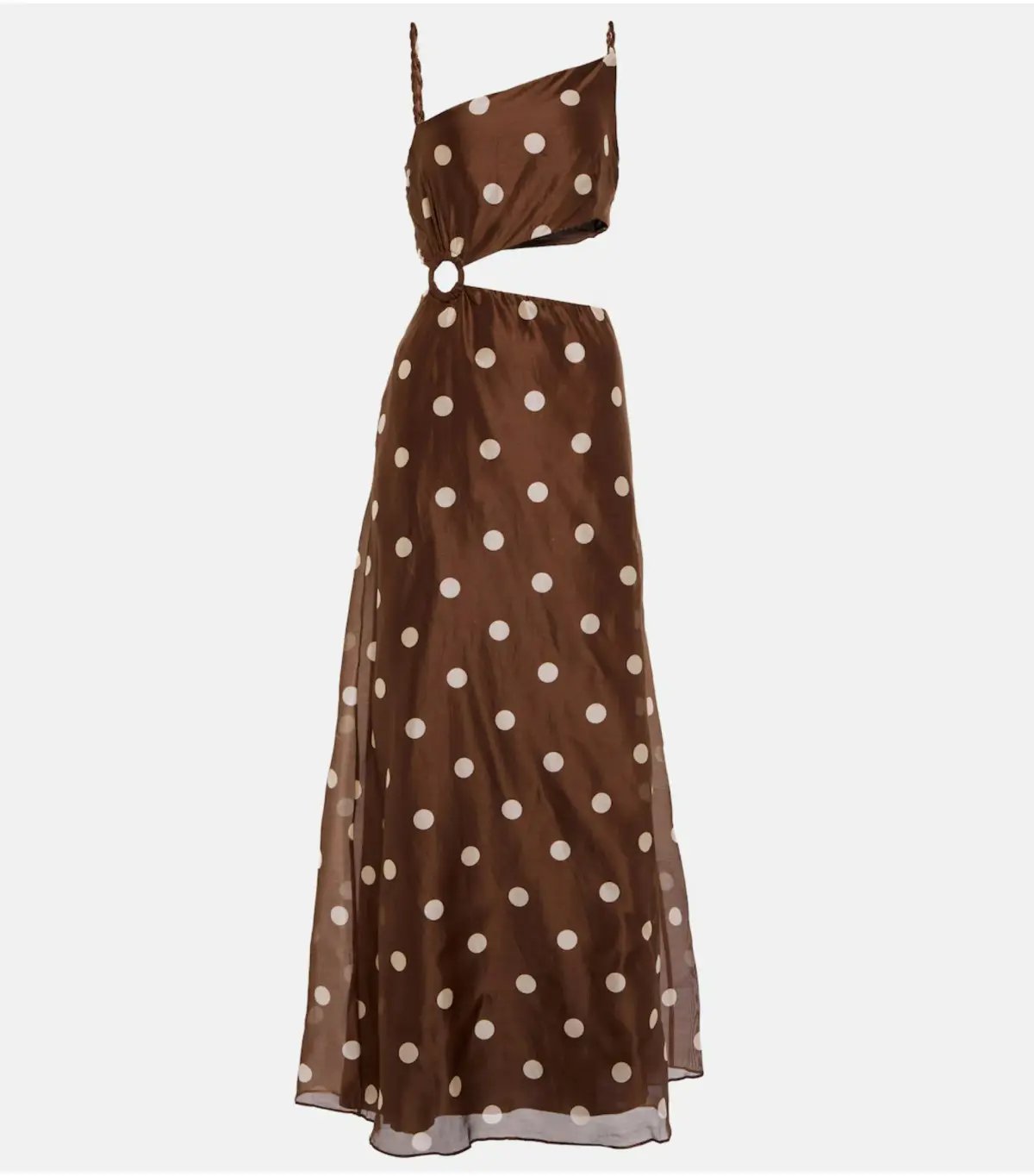 Sir The Label Vivi Asymmetrical Cut Out Dress in Marlon Polka Dot Print Size 1 / AU 8 photo 4