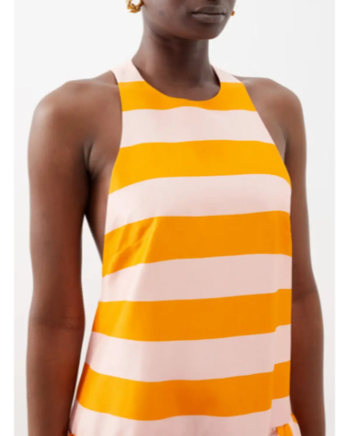 Zimmermann Tama High Neck Midi Dress Pink and Orange Stripe Size 3 / AU 12 photo 2