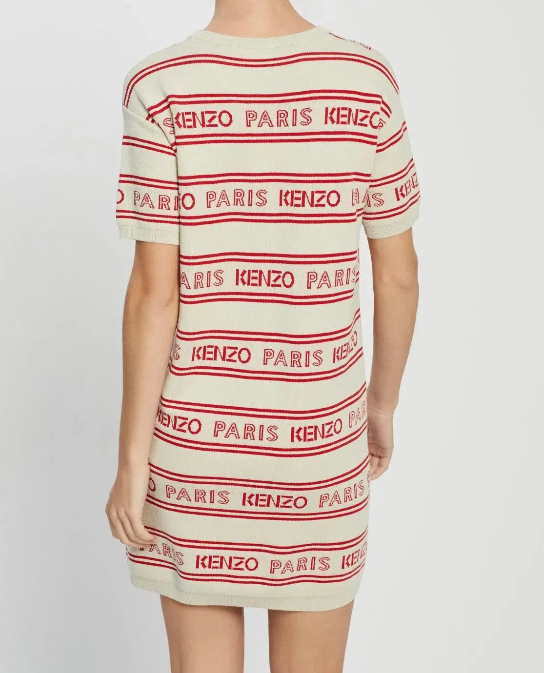 Kenzo Jacquard Mini Dress Off White Size S / AU 8 photo 3