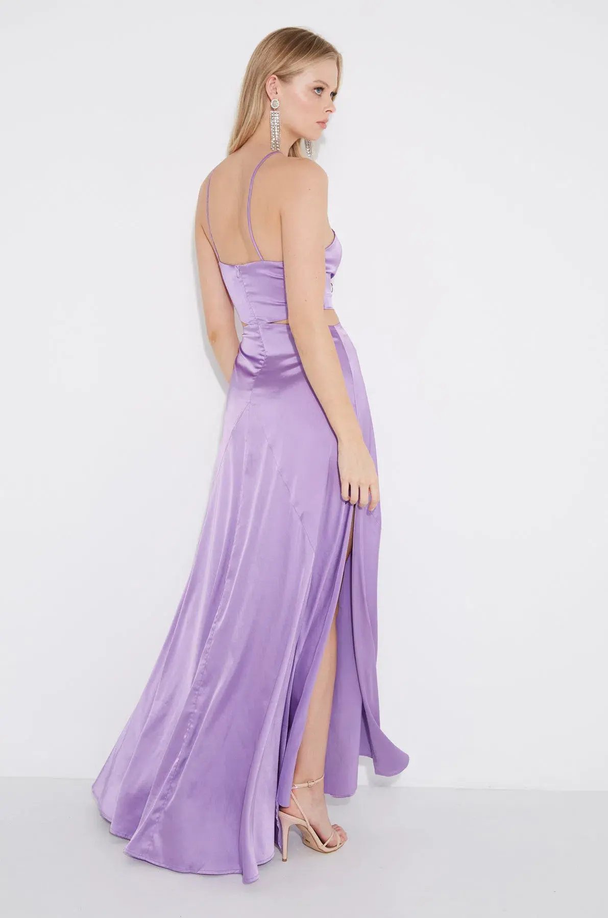 Sonya Moda Zena Maxi Gown Lilac Purple Size 6 photo 3