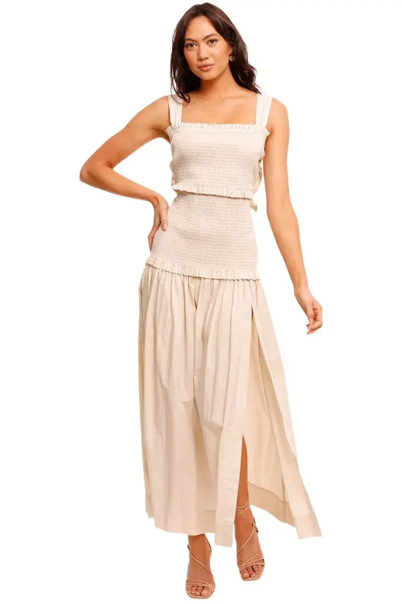 Bec & Bridge Minou Midi Dress in Pumice Size 10 photo 4