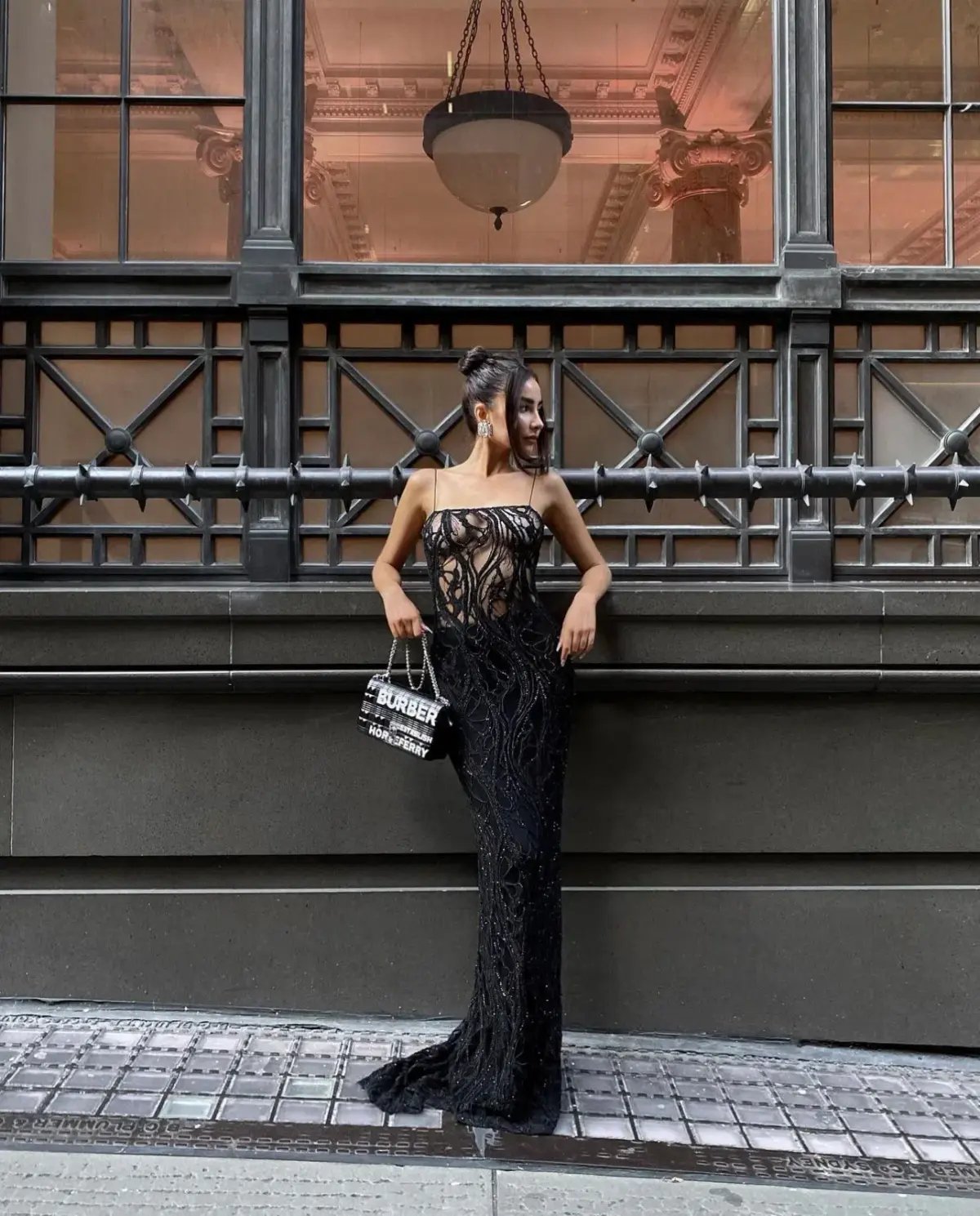 Retrofête Winnie Dress Beaded Maxi Black Size AU 6 photo 7