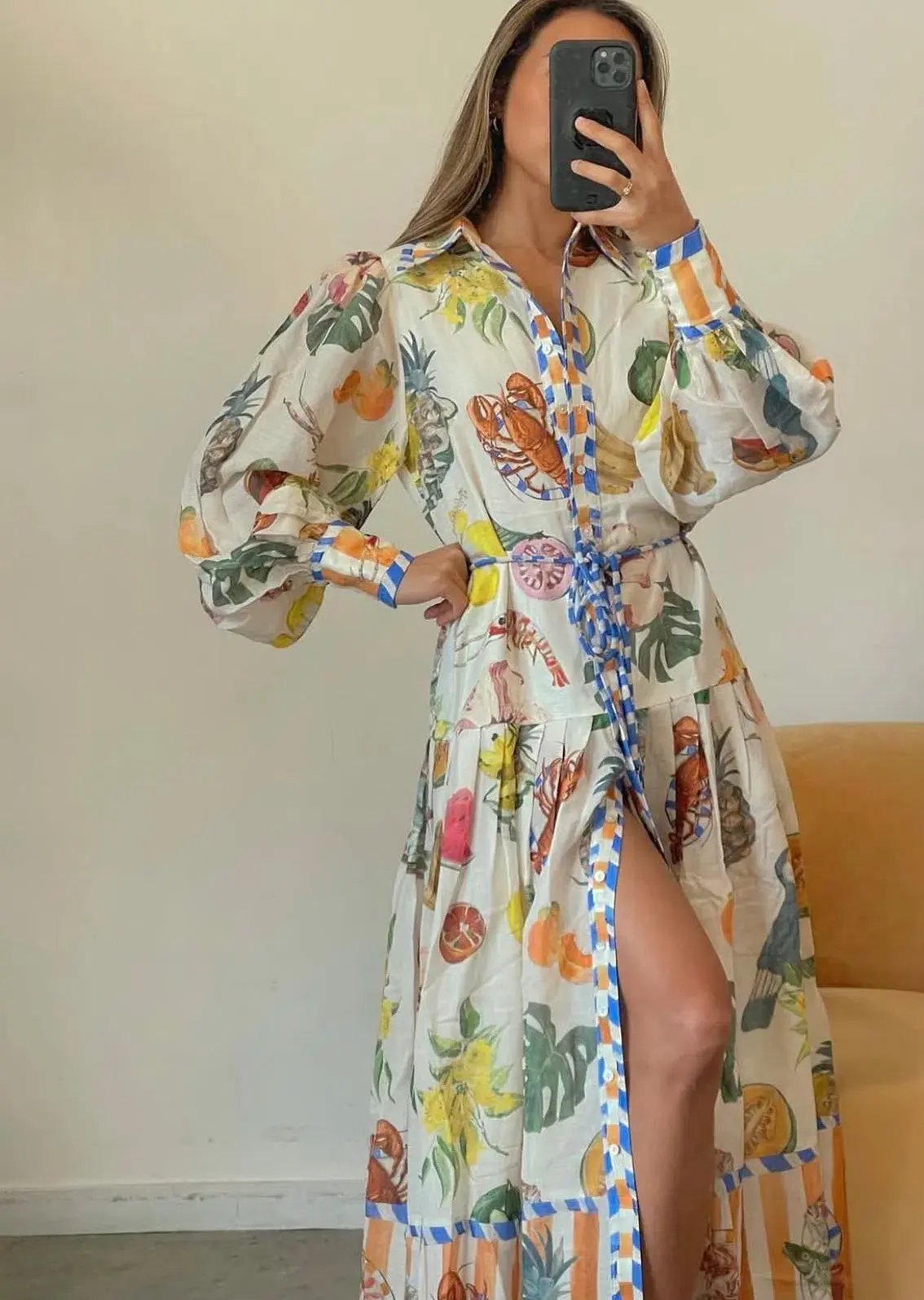 Alemais Theo ShirtDress Multi Size 10 photo 2
