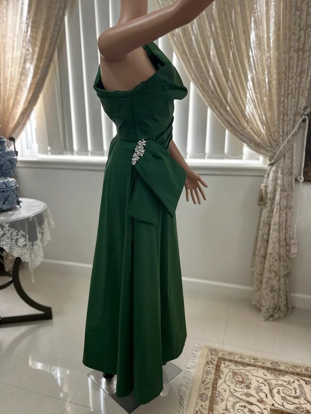 Rachel Gilbert Archer Dress Green Size 10/M photo 2