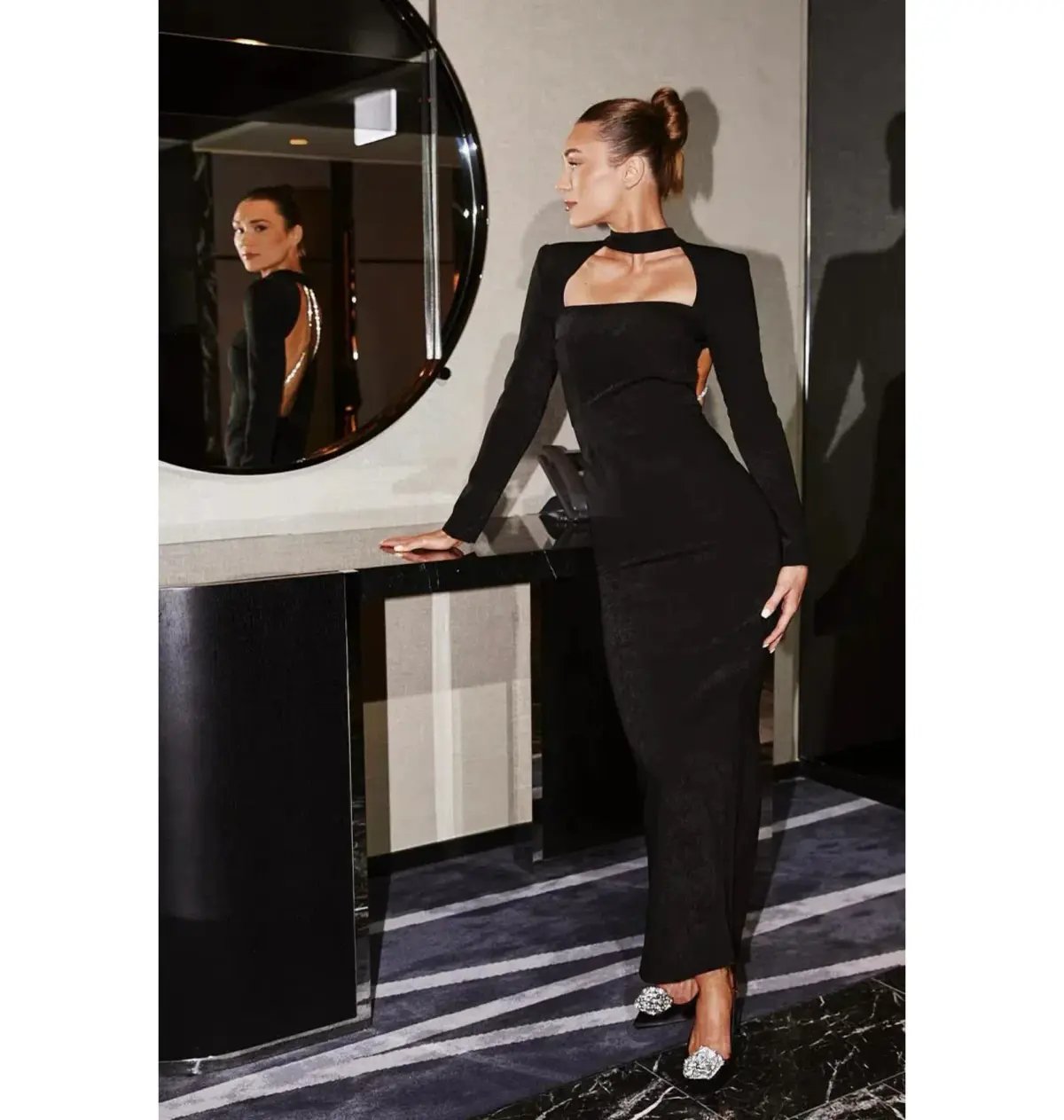 Bianca & Bridgett Mackenzie Backless Dress Black Size AU 6 photo 6