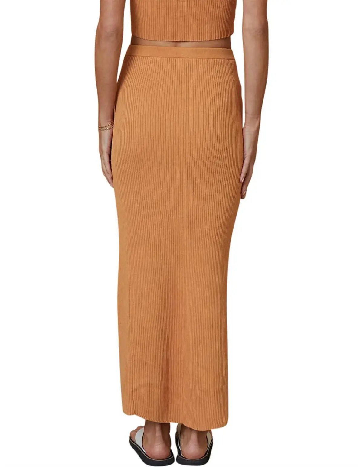 Bec & Bridge Margot Knit Midi Skirt Nutmeg Size 12 photo 3