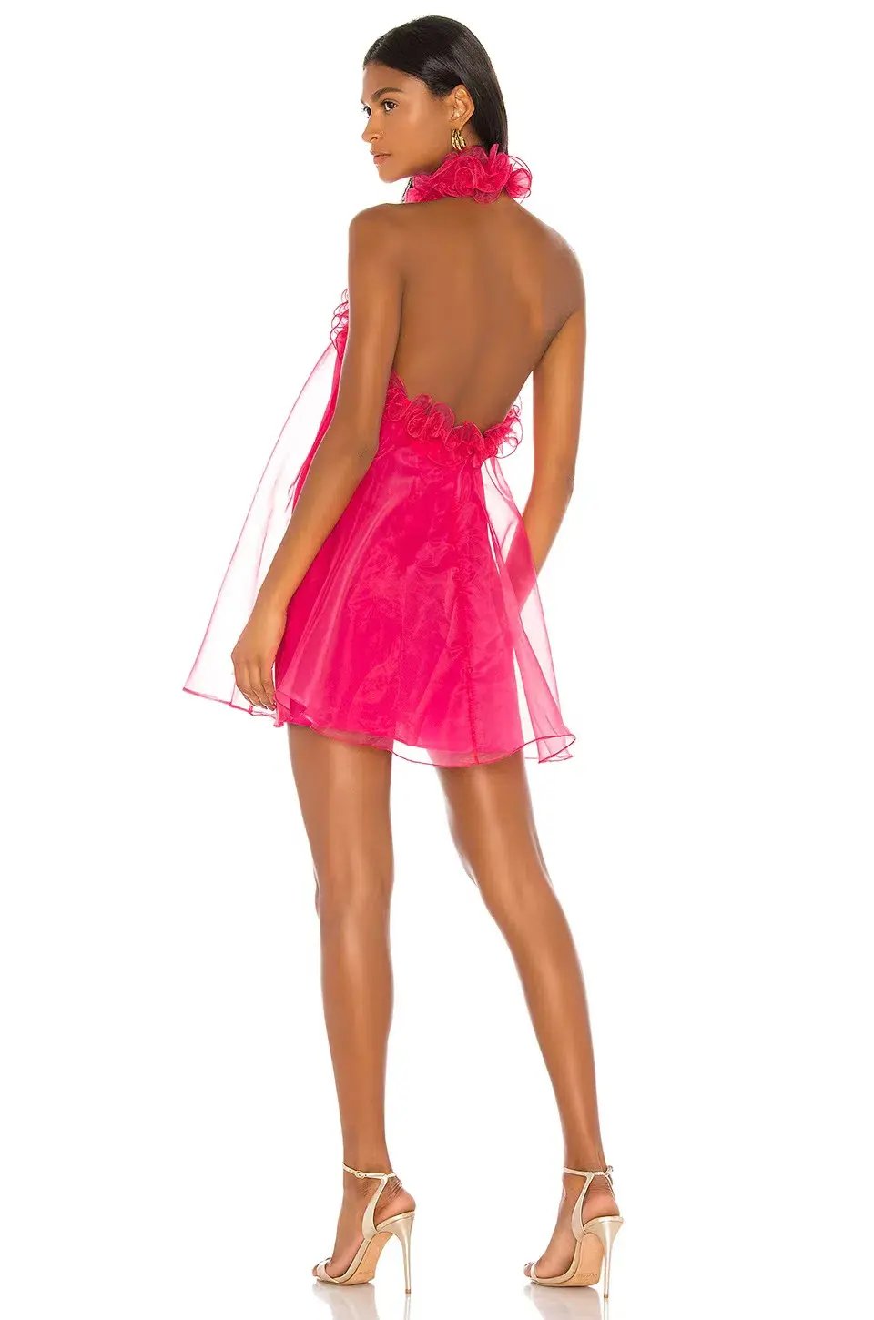 Lovers and Friends Capri Mini Dress Hot Pink Size 6 photo 3