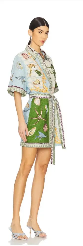 Alemais Bath House Mini Dress - Size 10 photo 3