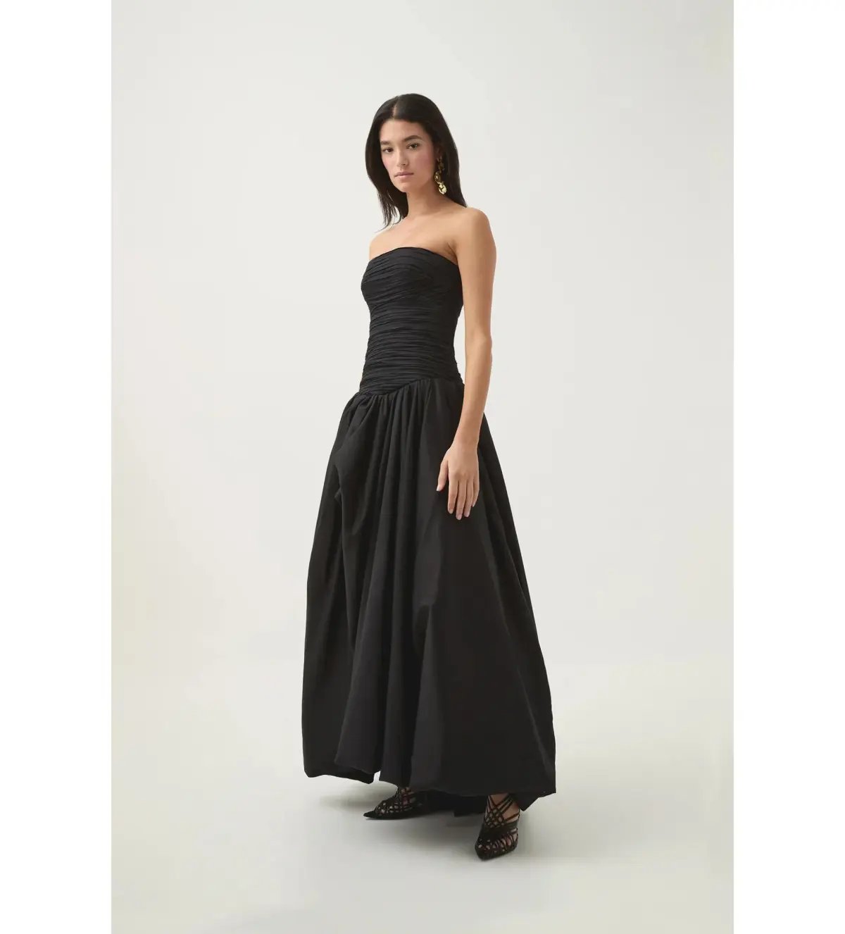 Aje Violette Bubble Hem Maxi in Black Size AU  12 photo 3