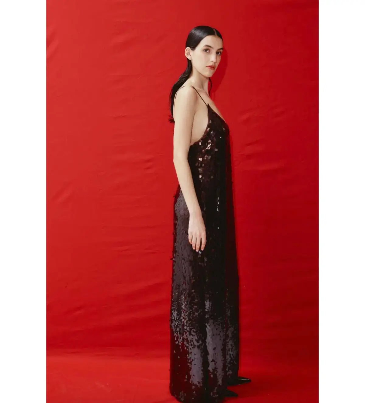 Alemais Geanie Sequin Gown In Chocolate Size L / AU 12 photo 2