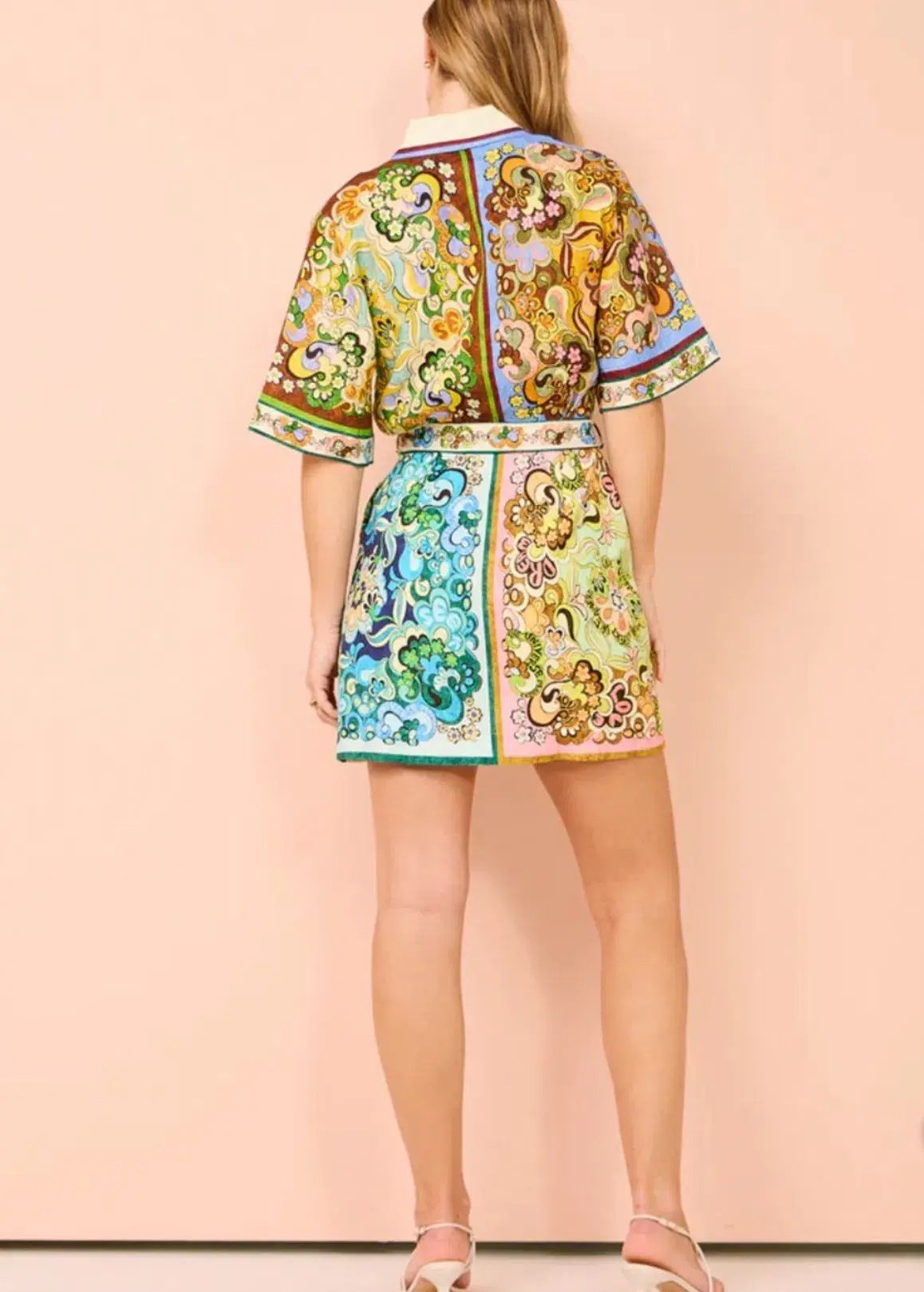 Alemais Dreamer Mini Dress Multi Print Size 16 photo 5