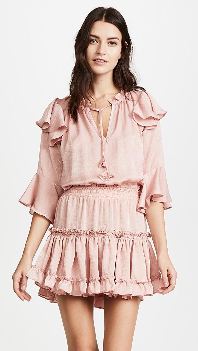 Misa Los Angeles Aliz Dress Mauve Pink Size AU 6 photo 3