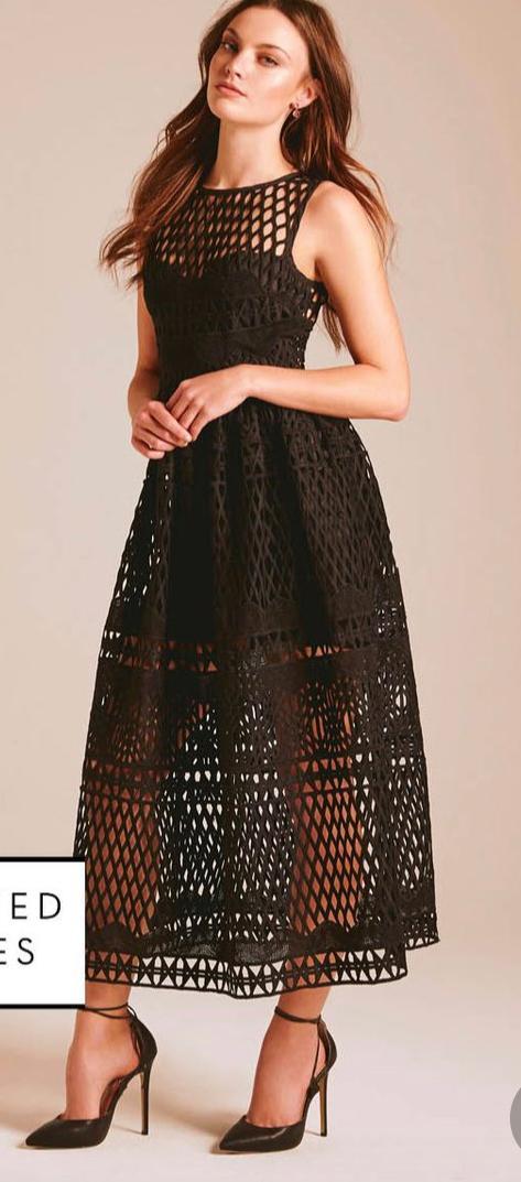 Sheike black Amelia lace dress size 8 photo 3