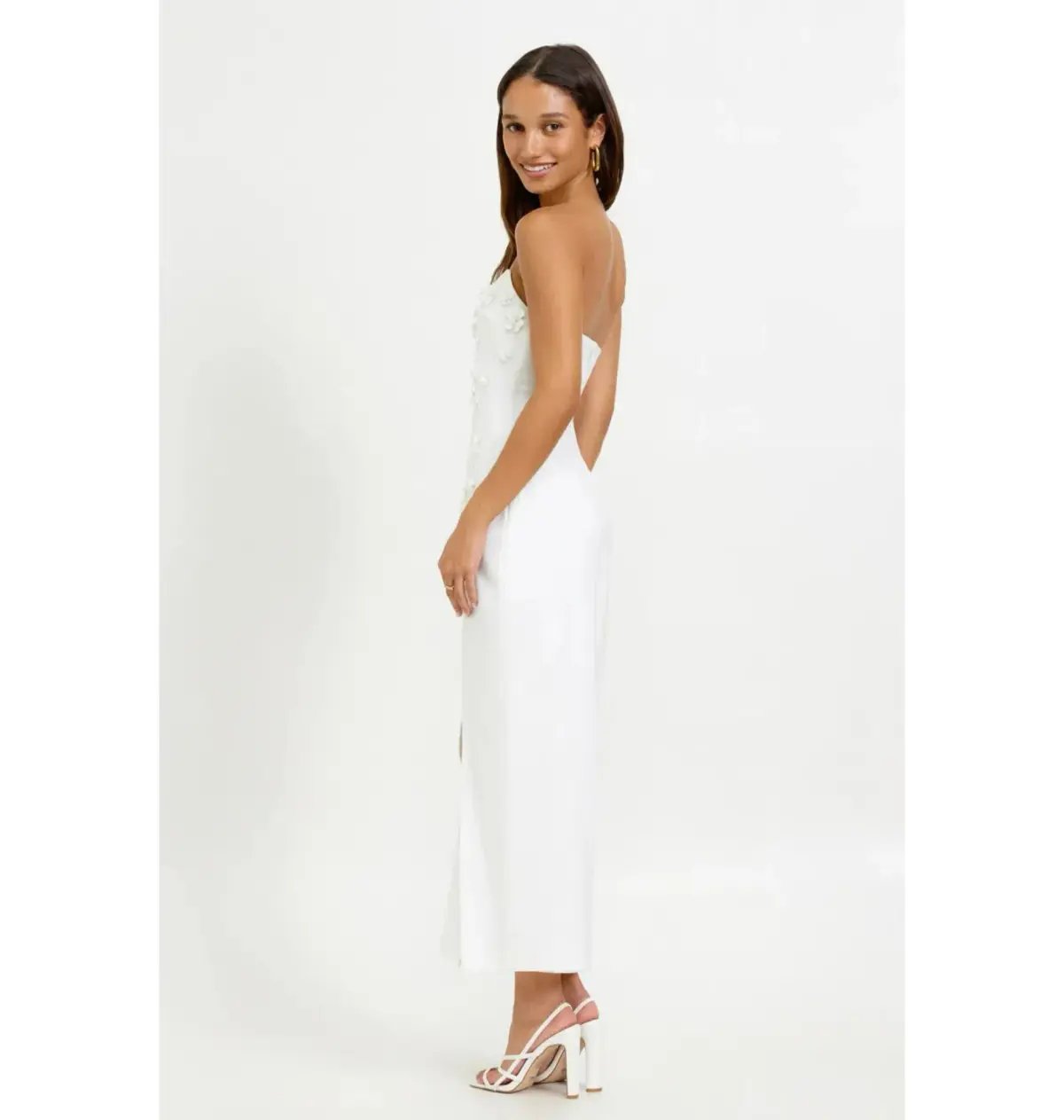Lexi Blanca Dress Ivory Size AU 10 photo 4