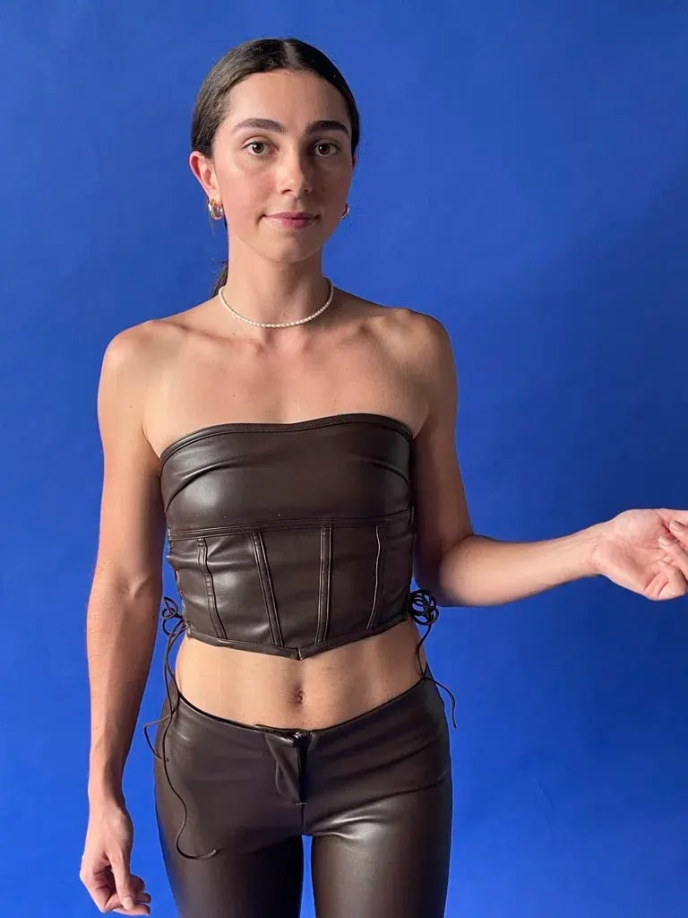 I.AM.GIA Vena Top & Estyn Pants Set Brown Size 6 photo 3