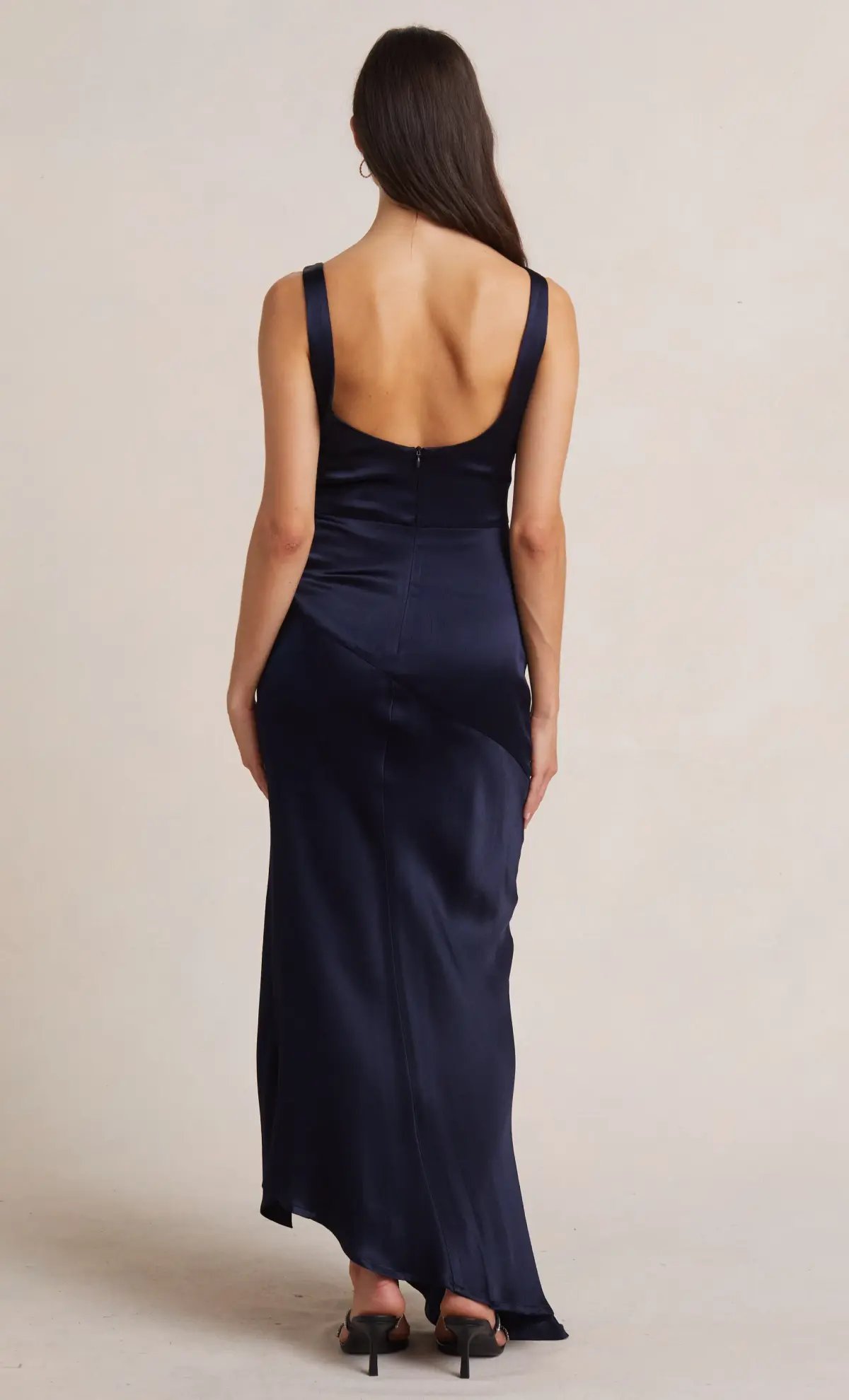 Bec & Bridge Moon Dance Cowl Dress Navy Blue Size 8 photo 2
