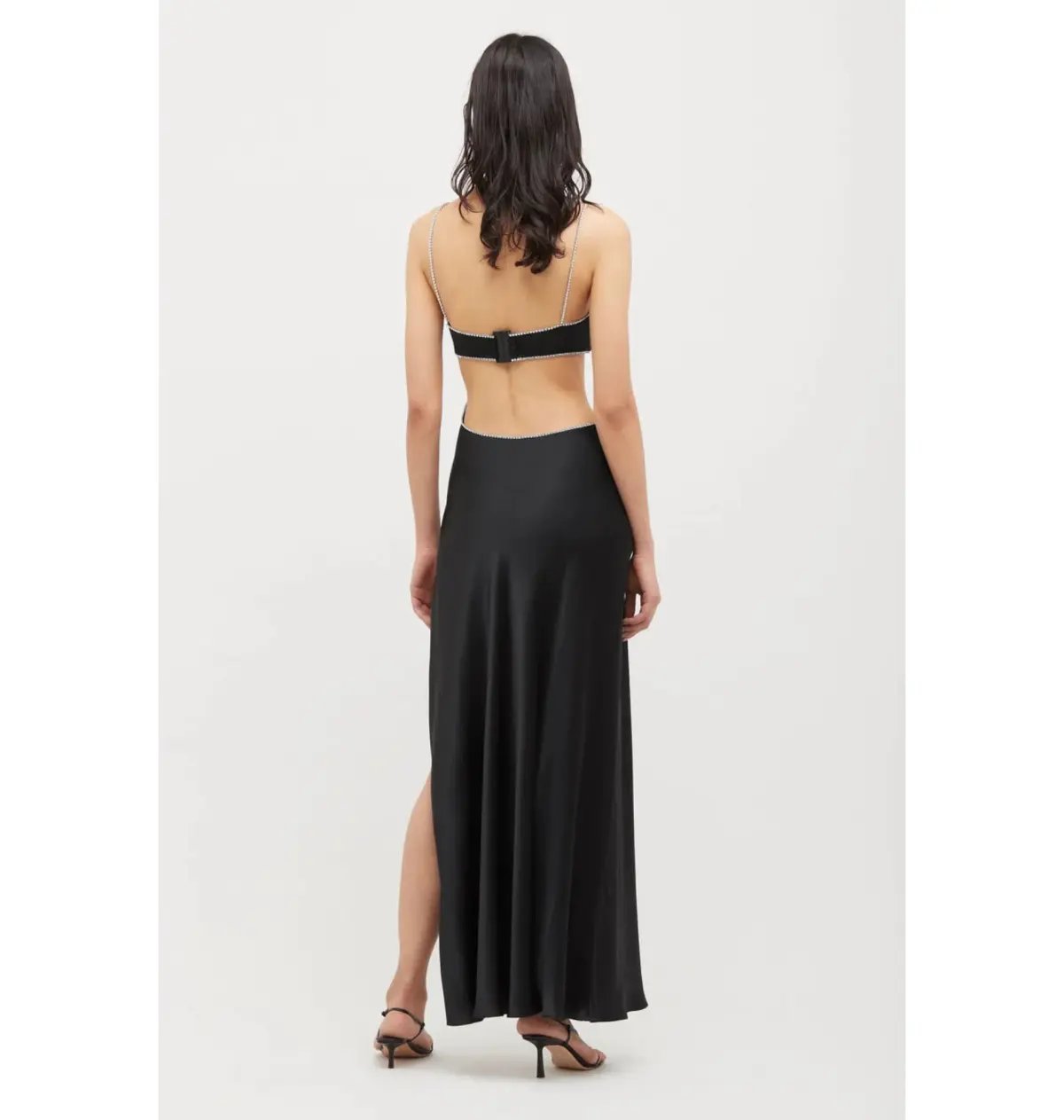 Michael Lo Sordo Symic Crystalline Luna Dress Black Size AU 6 photo 2