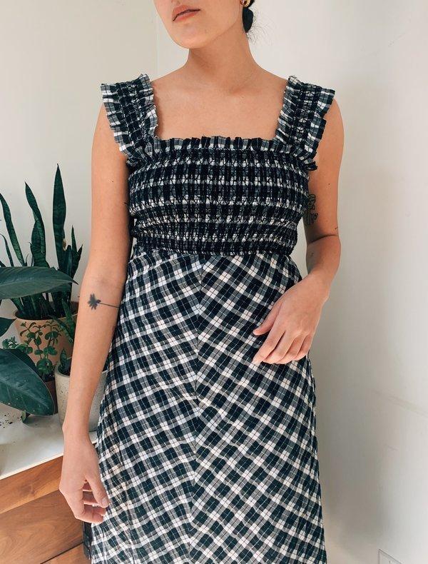 Ganni Seersucker check dress photo 4
