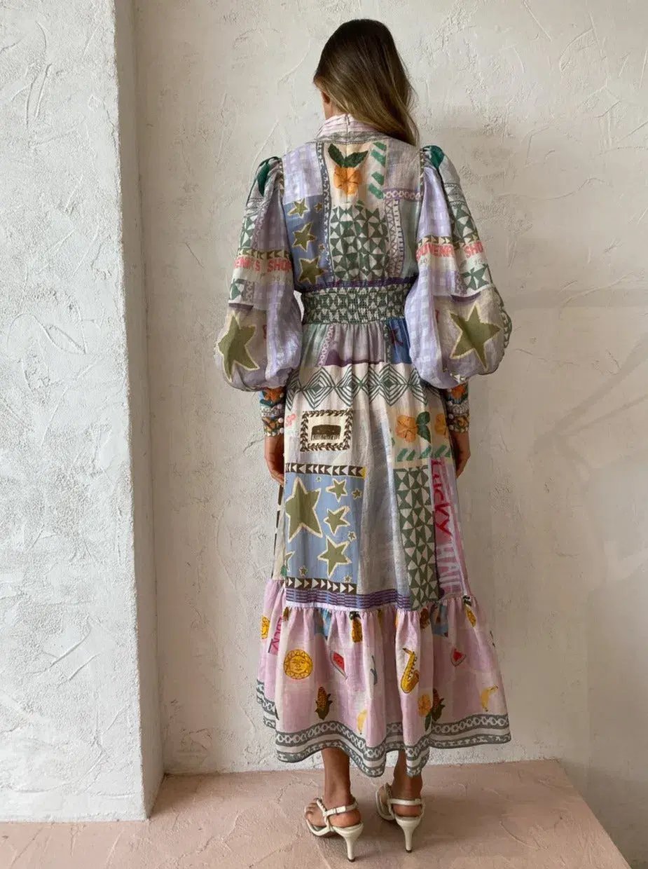 Alemais Emma Gale Shirt Dress Print Size 8 photo 4