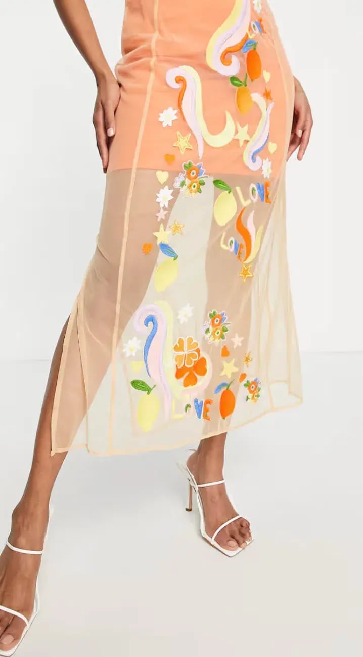 Never Fully Dressed Orange Midi Dress Orange Size AU 14 photo 3