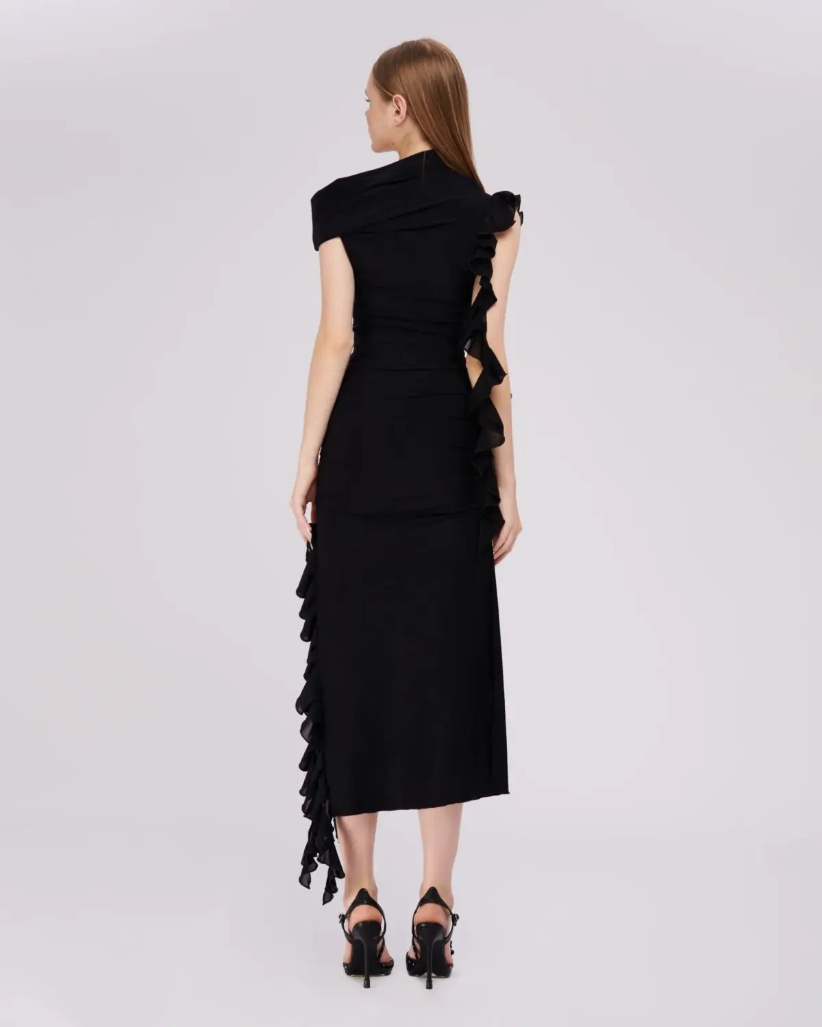 Fanci Club The Assassin Long Dress Black Size 6 photo 4