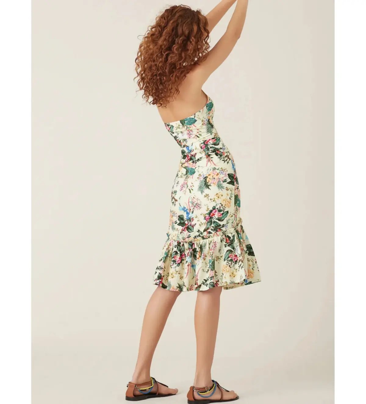 Tigerlily Kalani Midi Dress in Lemon Size AU 10 photo 4