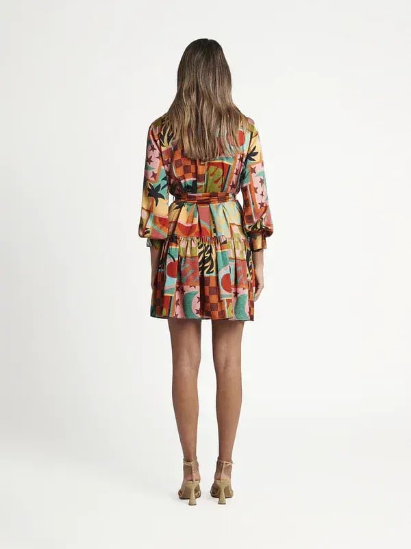 Sheike Wonderland Dress Print Size 6 photo 3