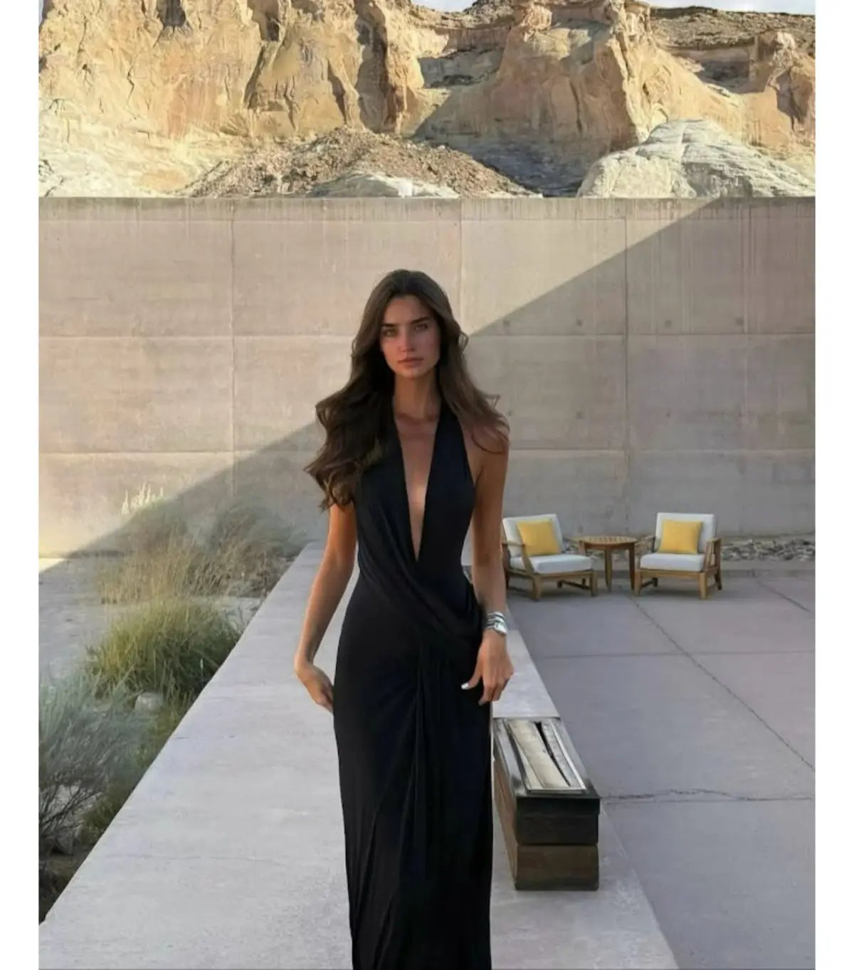 Natalie Rolt Winona Maxi Gown Black Size AU 6 photo 3