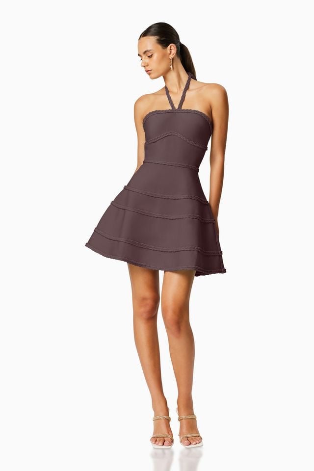 Elliatt Arbor Dress - Chocolate photo 4