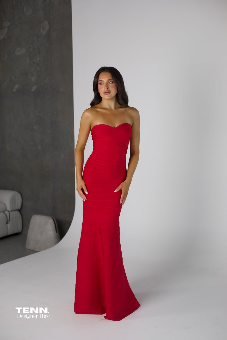 Hervé Léger Sara gown - Red photo 3