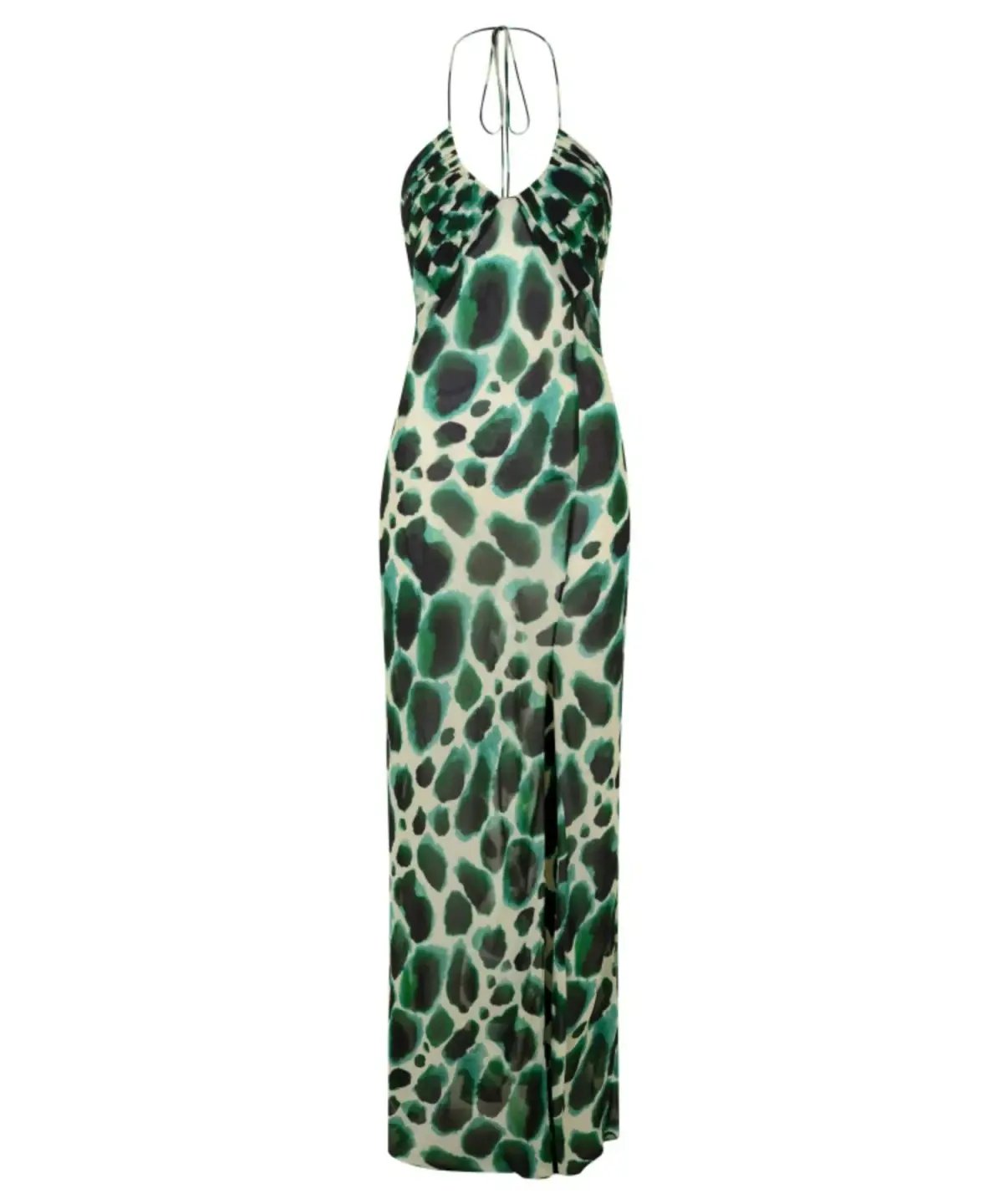 Rat & Boa Vivi Dress in Green Leopard Print Size AU 10 photo 3