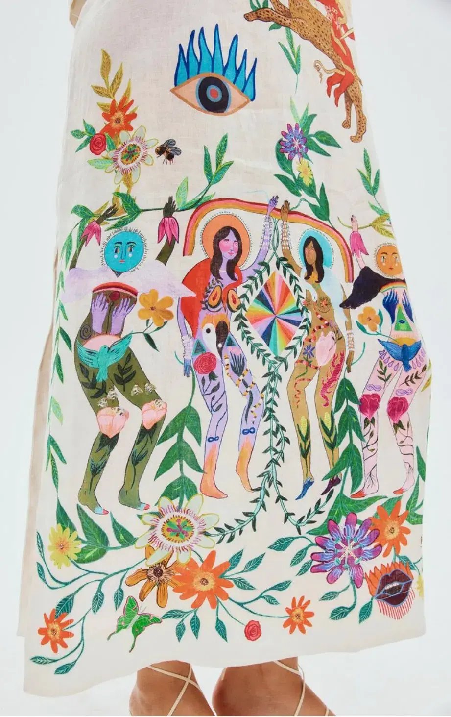 Alemais Meagan Midi Dress Multi Size 14 photo 4