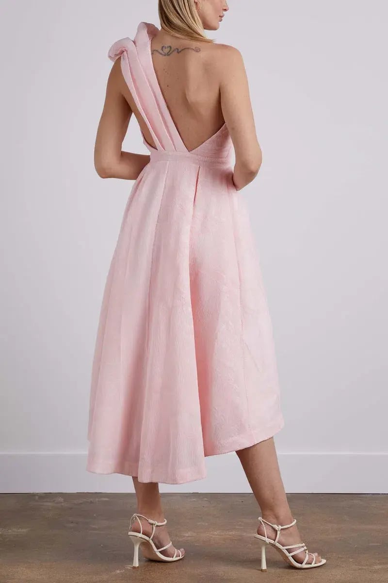 Rachel Gilbert Angus Midi Dress Pink Size AU 6 photo 2
