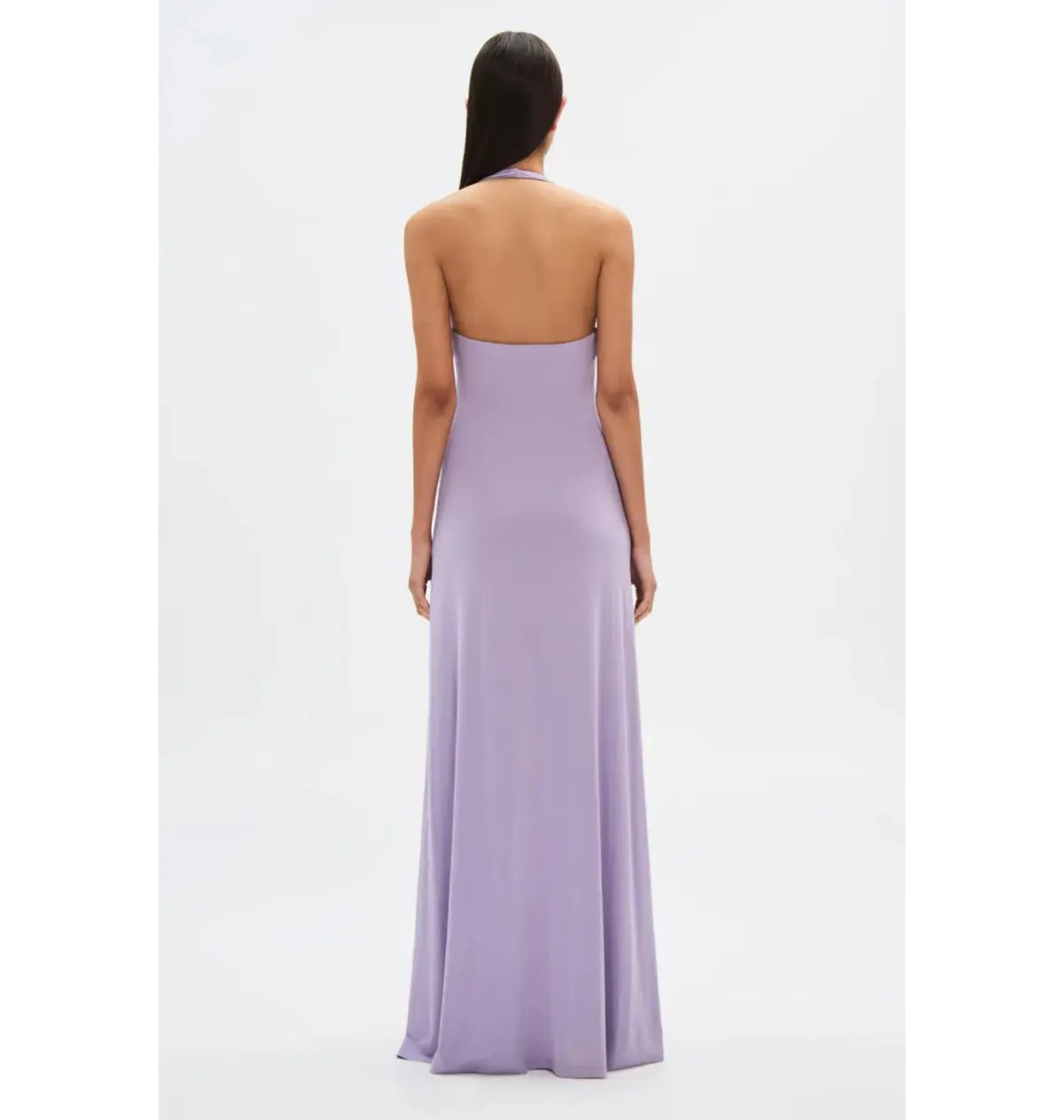 Misha Jennifer Cupro Maxi Dress Lilac Size 8/S photo 4