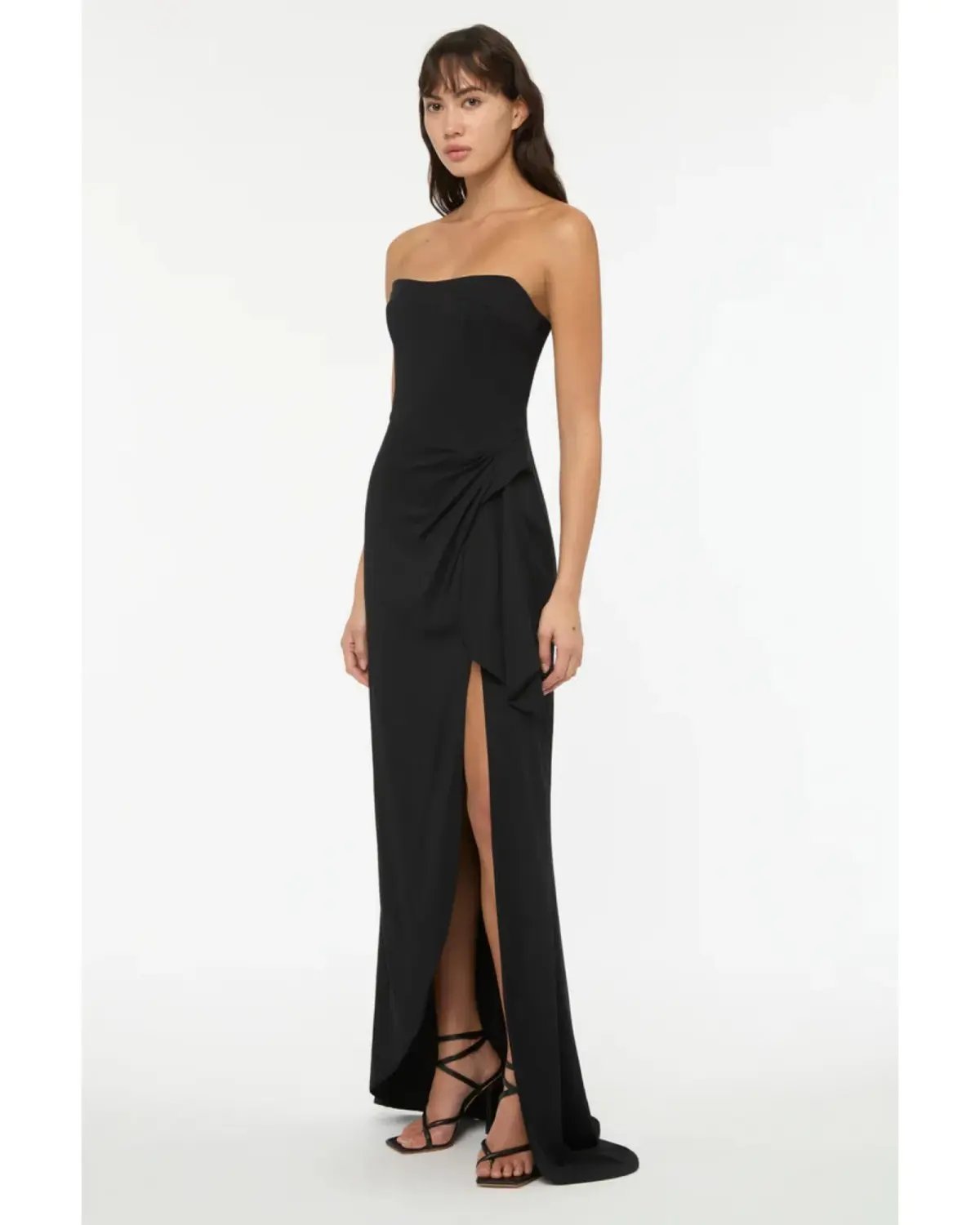 Manning Cartell Asymmetrical Games Gown Black Size AU 8 photo 4