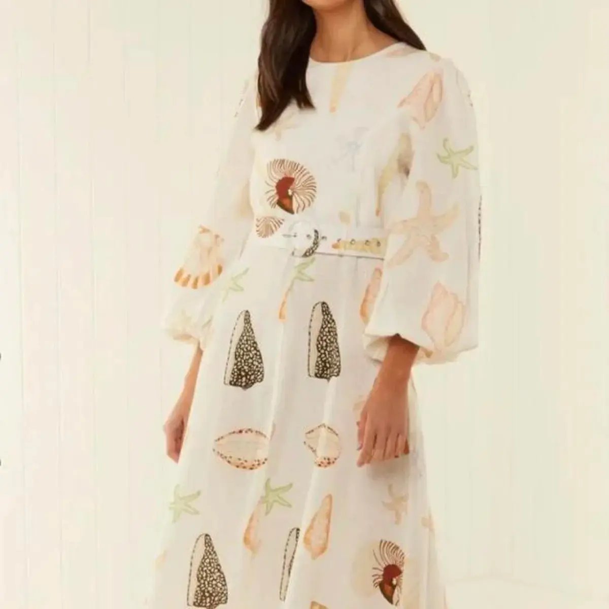 Palm Noosa Souvenir Shells Maxi Dress Size 8 photo 3