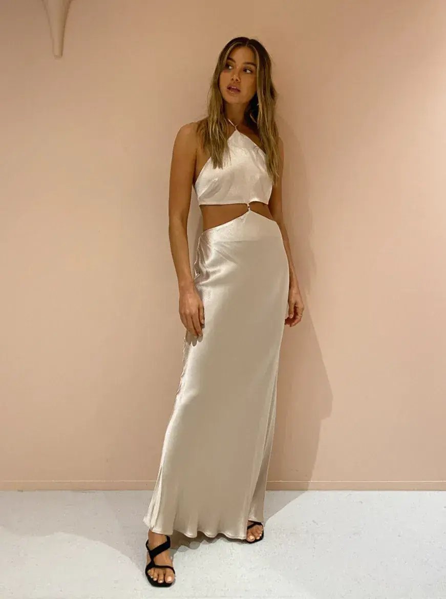 Bec & Bridge Kara Dress Nude Size 6 photo 3