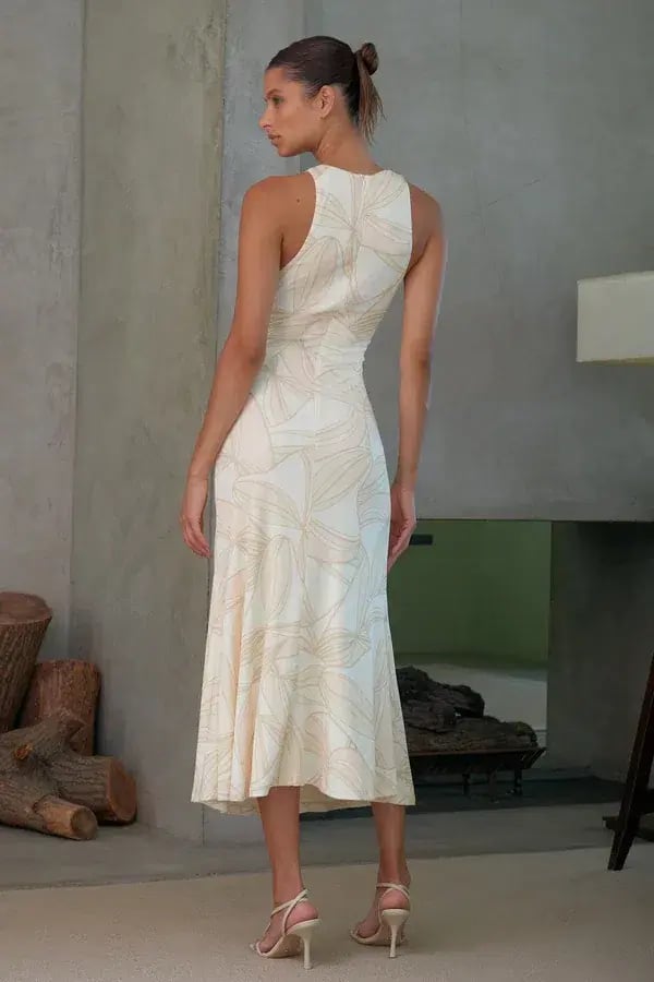 MISHA Thalia Midi Dress Print Size 12/L photo 2