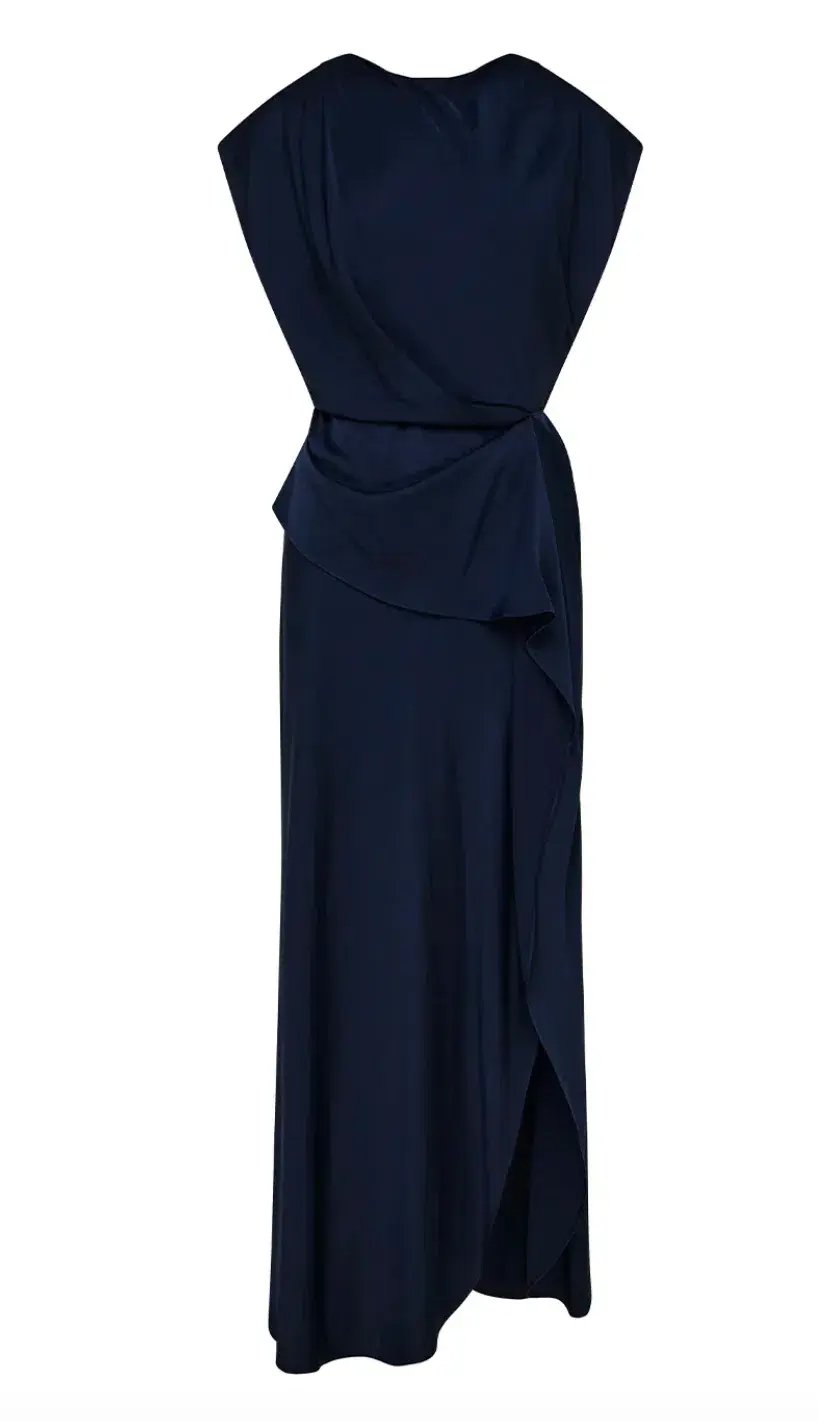 Manning Cartell Fluid Notion Drape Dress Navy Size 10 photo 4