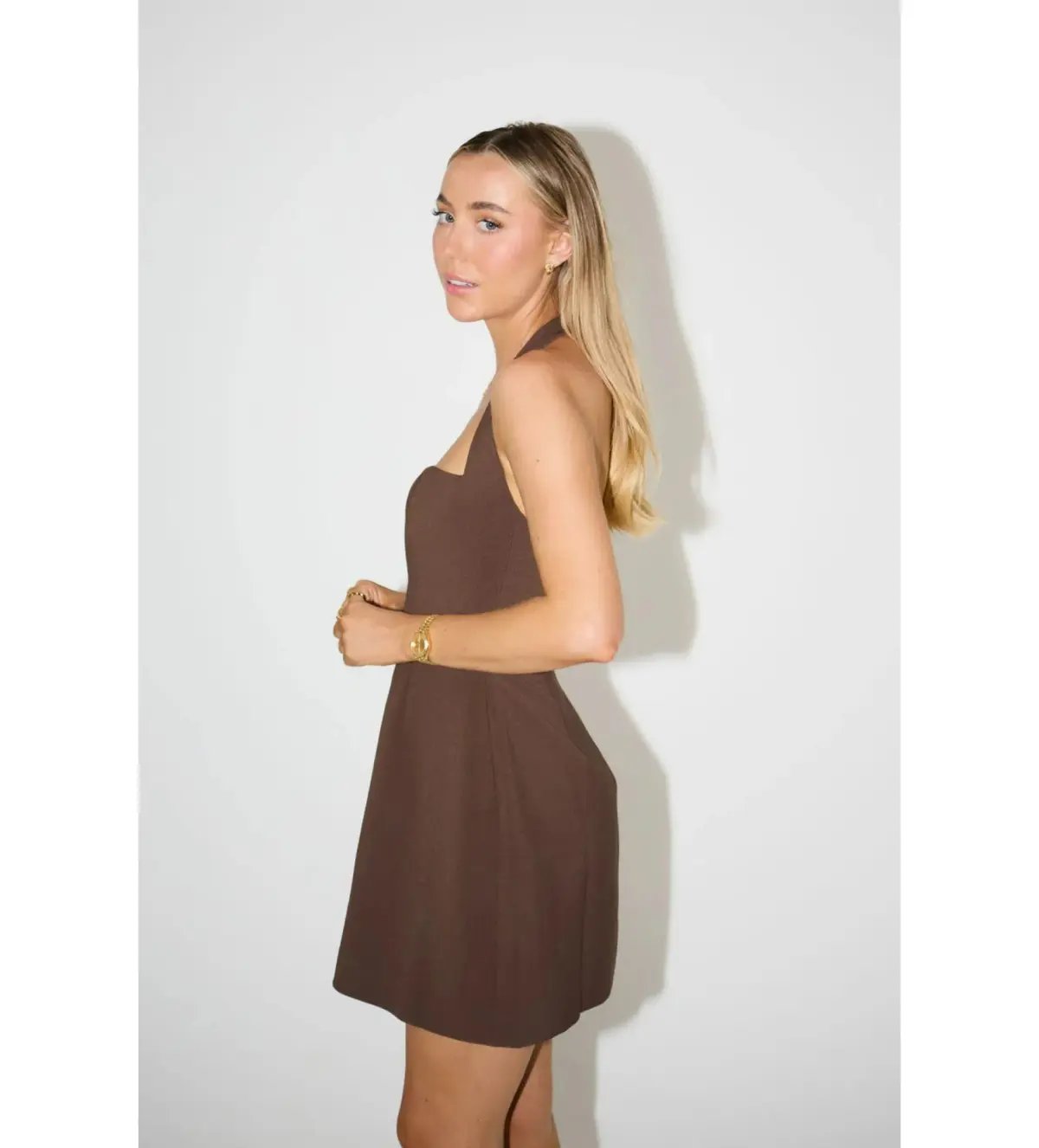Odd Muse The Ultimate Muse Structured Mini Dress in Chocolate Size AU 12 photo 3