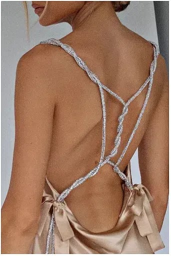 Sisters the Label Chloe Multiway Mini Dress Pearl Silk One Size photo 8