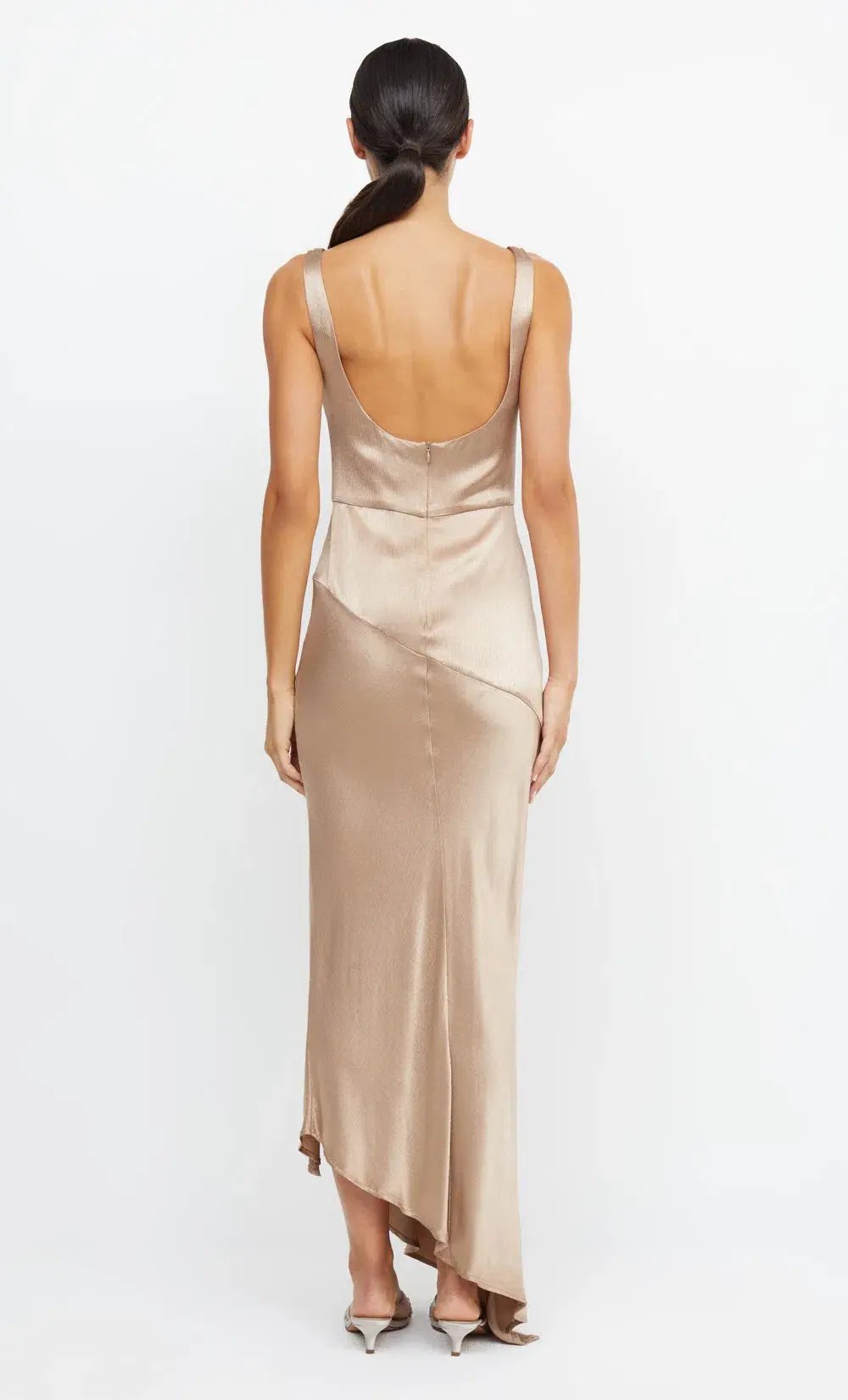 Bec & Bridge Moondance Cowl Dress Golden Size 12 photo 2