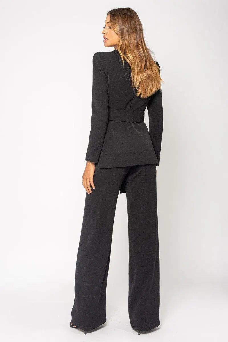 BIANCA AND BRIDGETT ELLA TWO-PIECE SUIT BLACK SIZE 6 photo 2