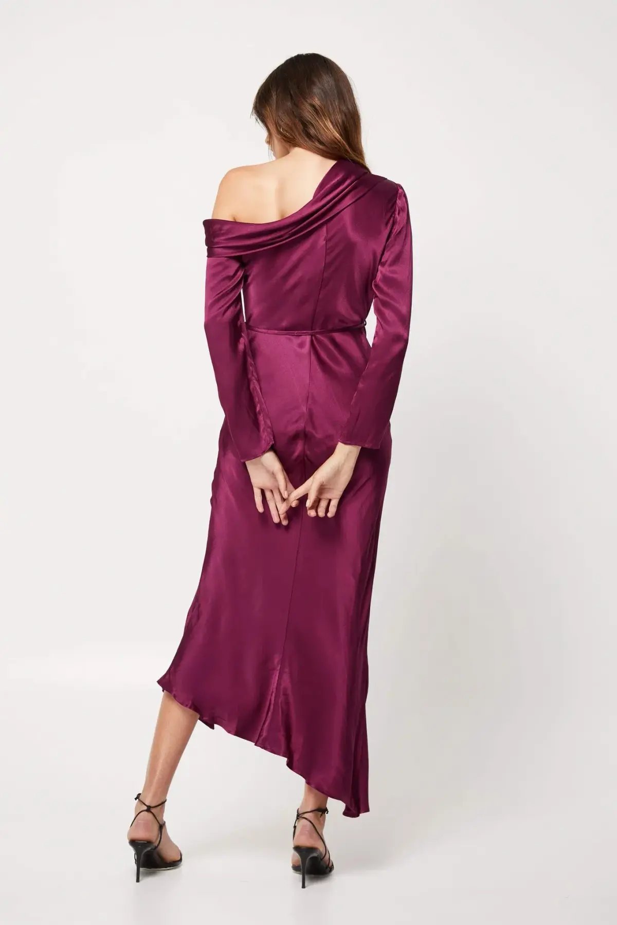 Mossman The Motion Dress Burgundy Size 8 photo 4