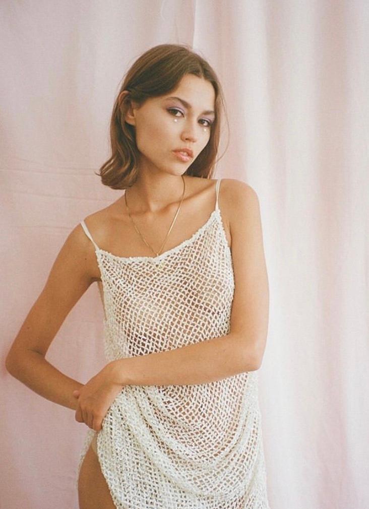 Isabelle Quinn Sienna Sequinned Midi Dress Size 8 photo 4