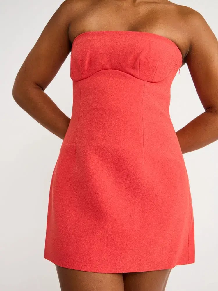 Sir the Label Spoerri Sculptured Mini Dress in Red Size 2 photo 4