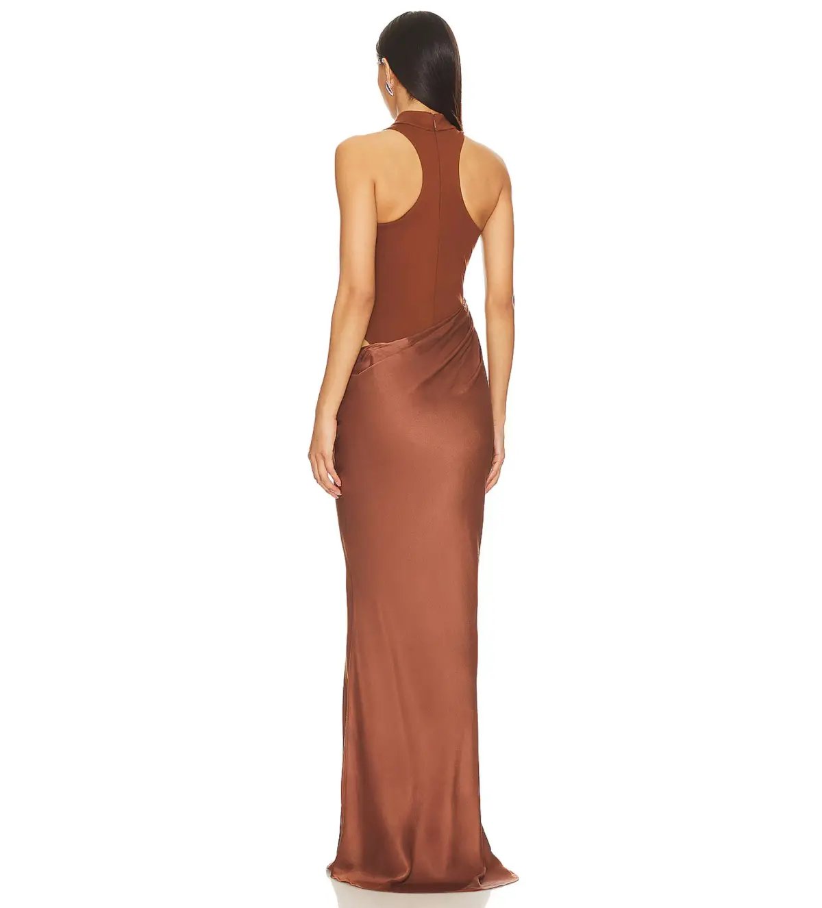 Camila Coelho Estrella Maxi Dress Nutshell Brown Size XS / AU 6 photo 4