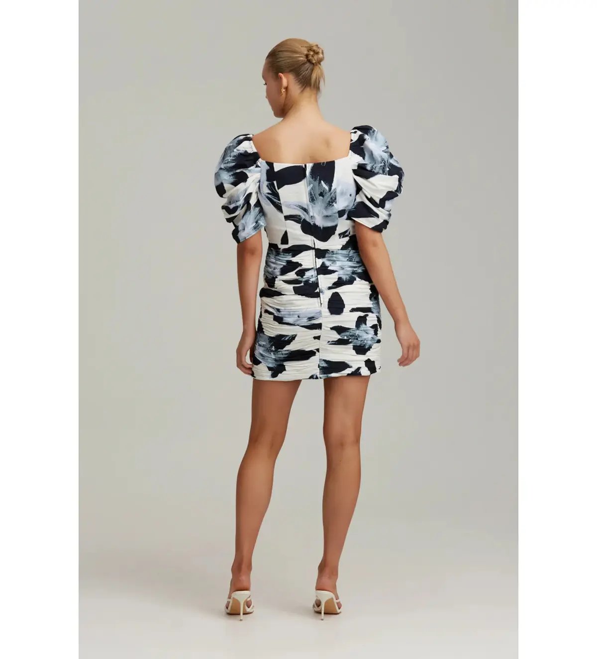 C/MEO Collective Ambient New Direction Mini Dress Black Botanic Size 14 photo 3