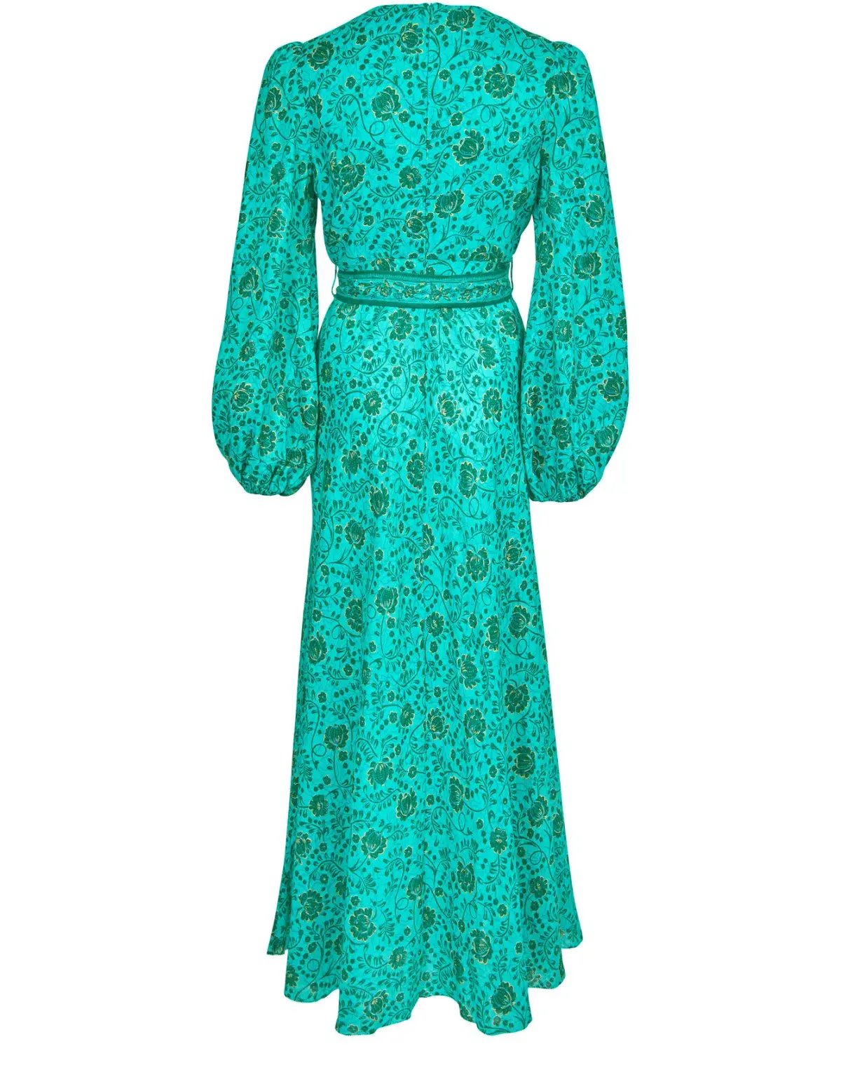 Zimmermann The Lulu High Neck Dress in Jade Floral Size 1 / Au 10 photo 4